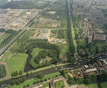 Luchtfoto van Fort aan de Klop in 1980. (Collectie Het Utrechts Archief)