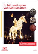 Kaft publieksbrochure in het voetspoor van Sint Maarten Nederlandse versie.