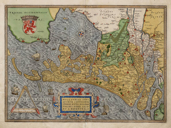 Klik om te vergroten, kaart van een deel van Nederland