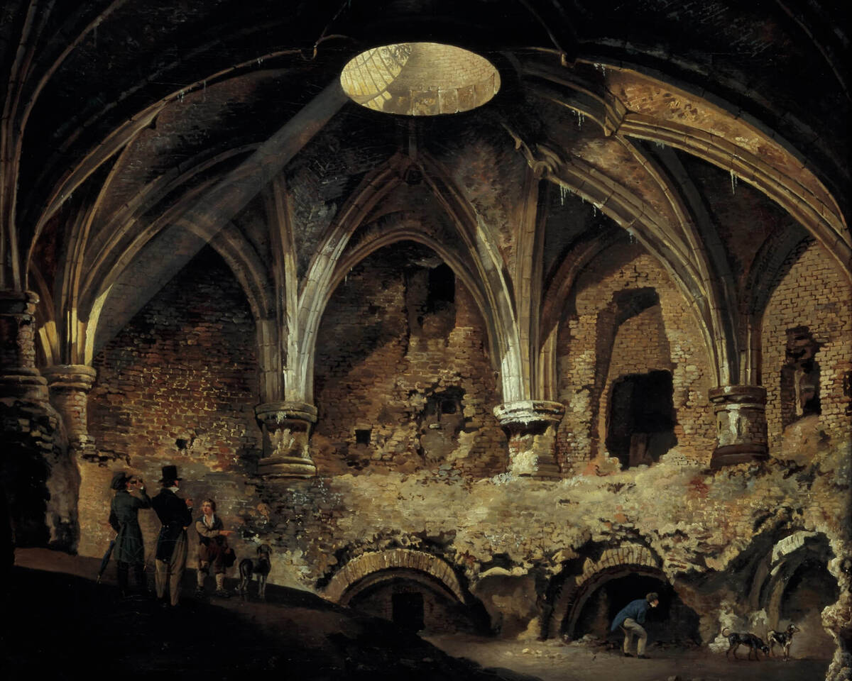Klik om te vergroten, schilderij gewelf kasteel Vredenburg