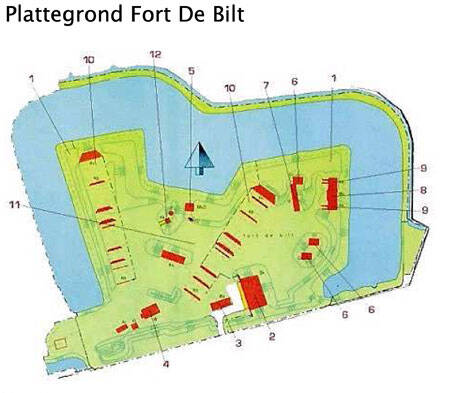 Kaart van Fort de Bilt